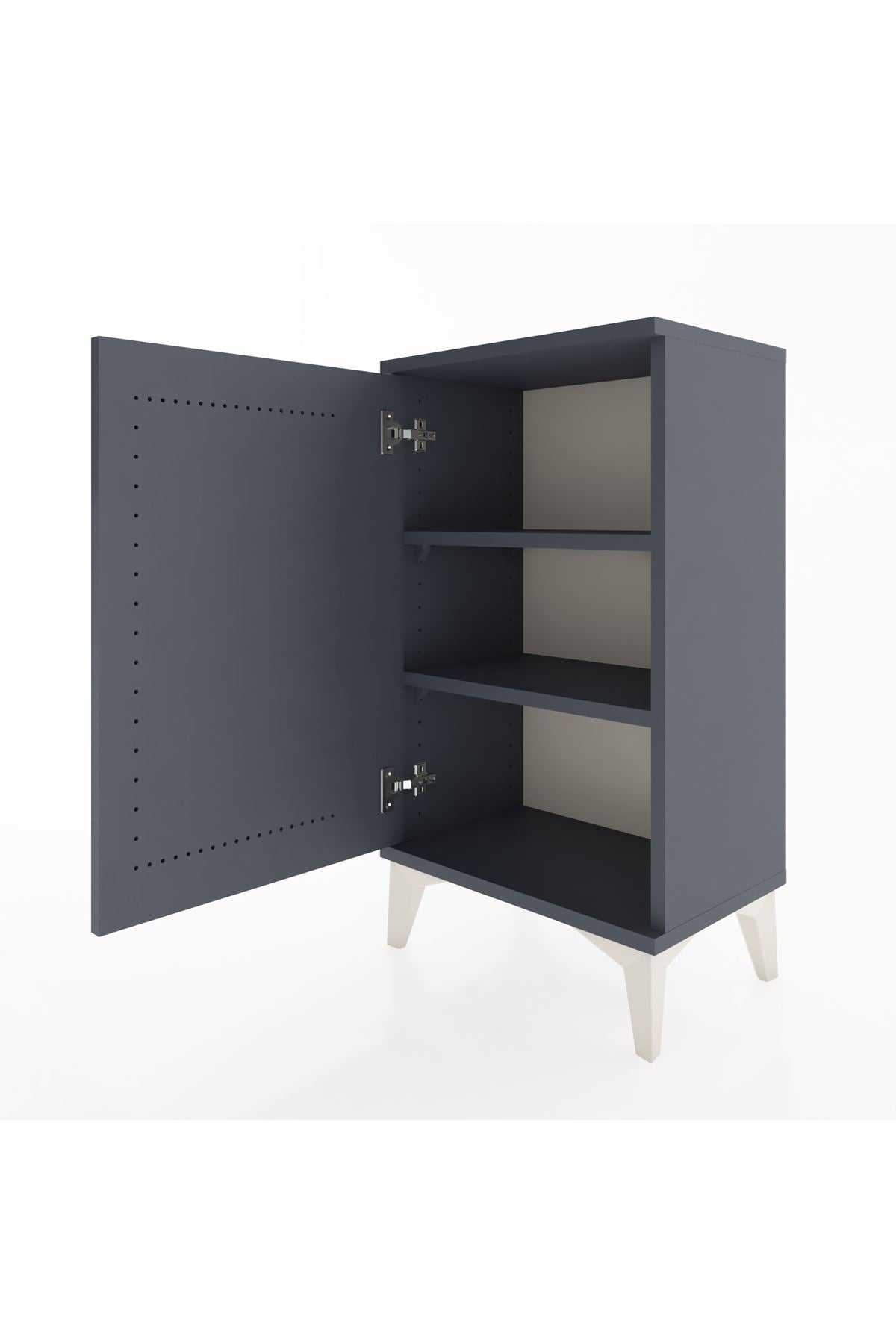 Arges Komodin 2 Raflı Tek Kapaklı 44x30x80 - S08M011V5A