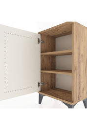 Arges Komodin 2 Raflı Tek Kapaklı 44x30x80 - S08M011V7A