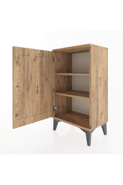 Arges Komodin 2 Raflı Tek Kapaklı 44x30x80 - S08M011V9A