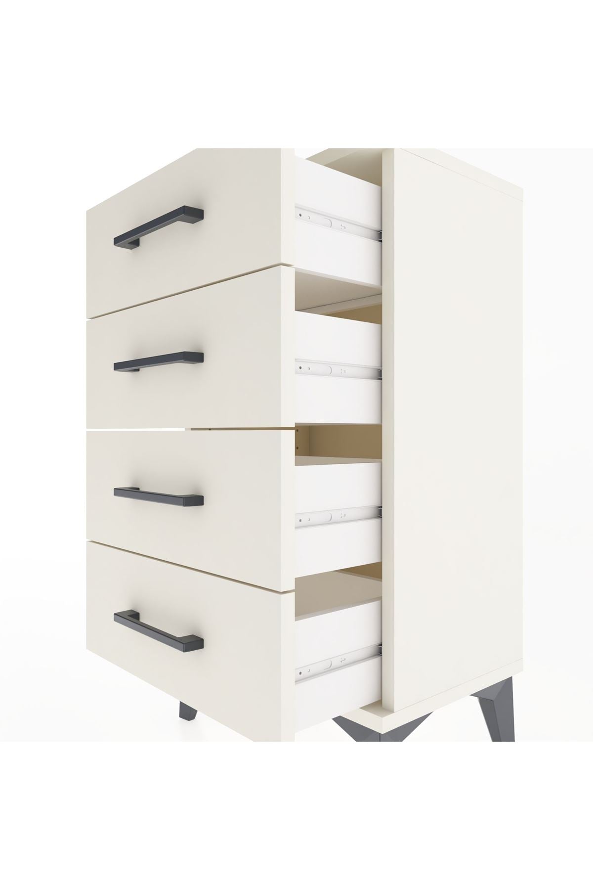 Arges Komodin 4 Çekmeceli 44x30x80 - S08M012V1A