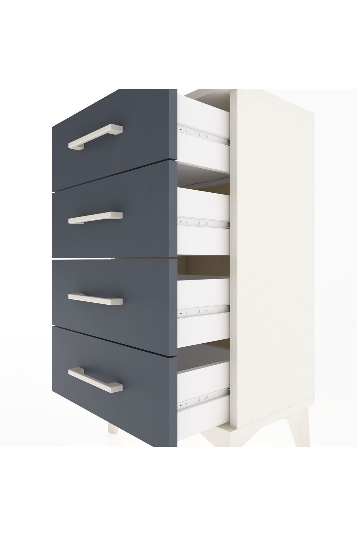 Arges Komodin 4 Çekmeceli 44x30x80 - S08M012V2A