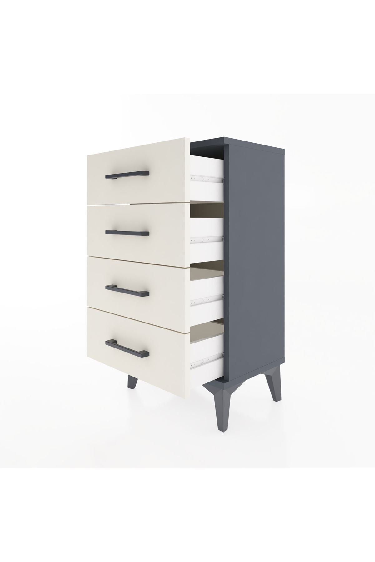 Arges Komodin 4 Çekmeceli 44x30x80 - S08M012V4A