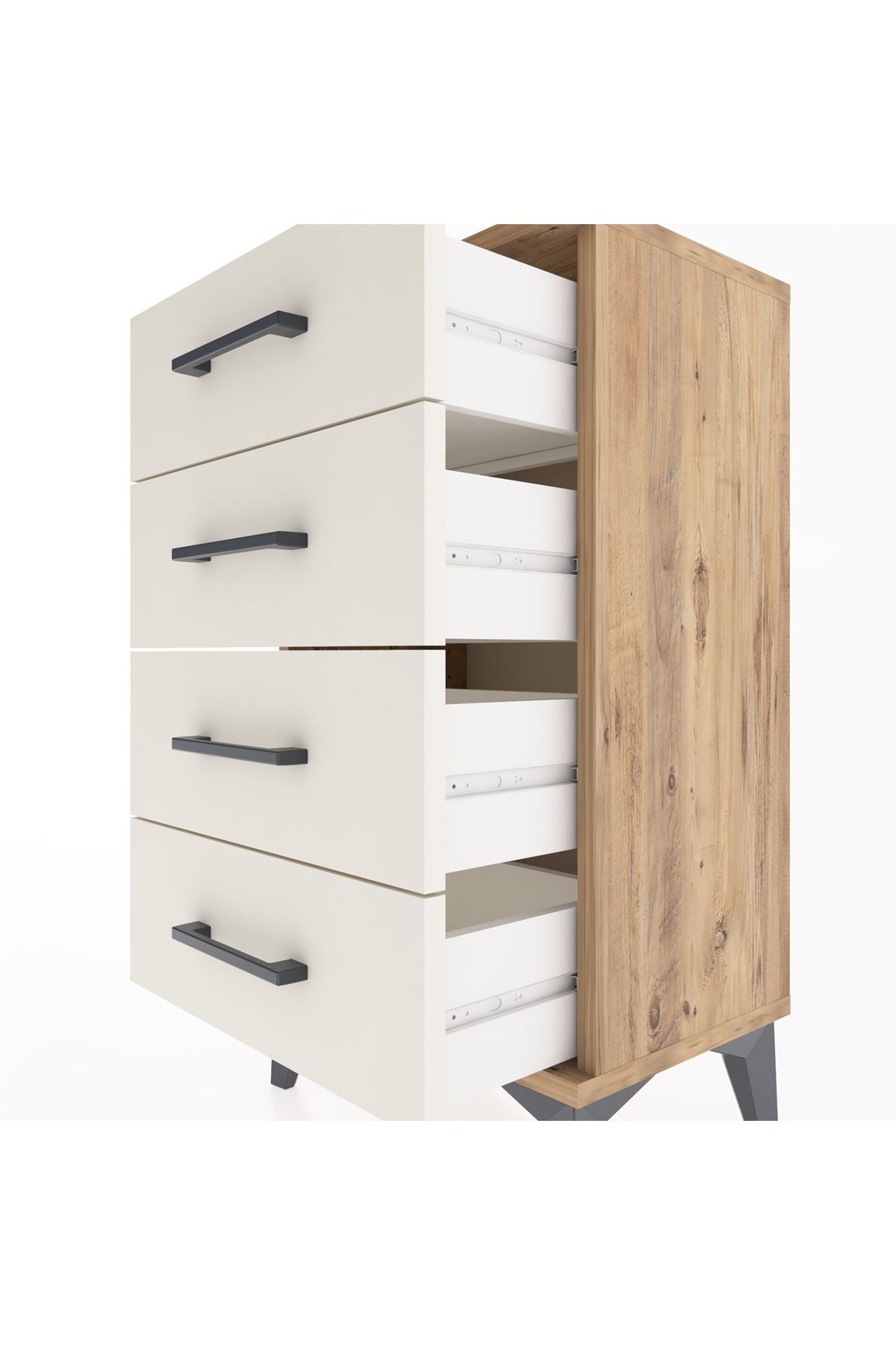 Arges Komodin 4 Çekmeceli 44x30x80 - S08M012V7A