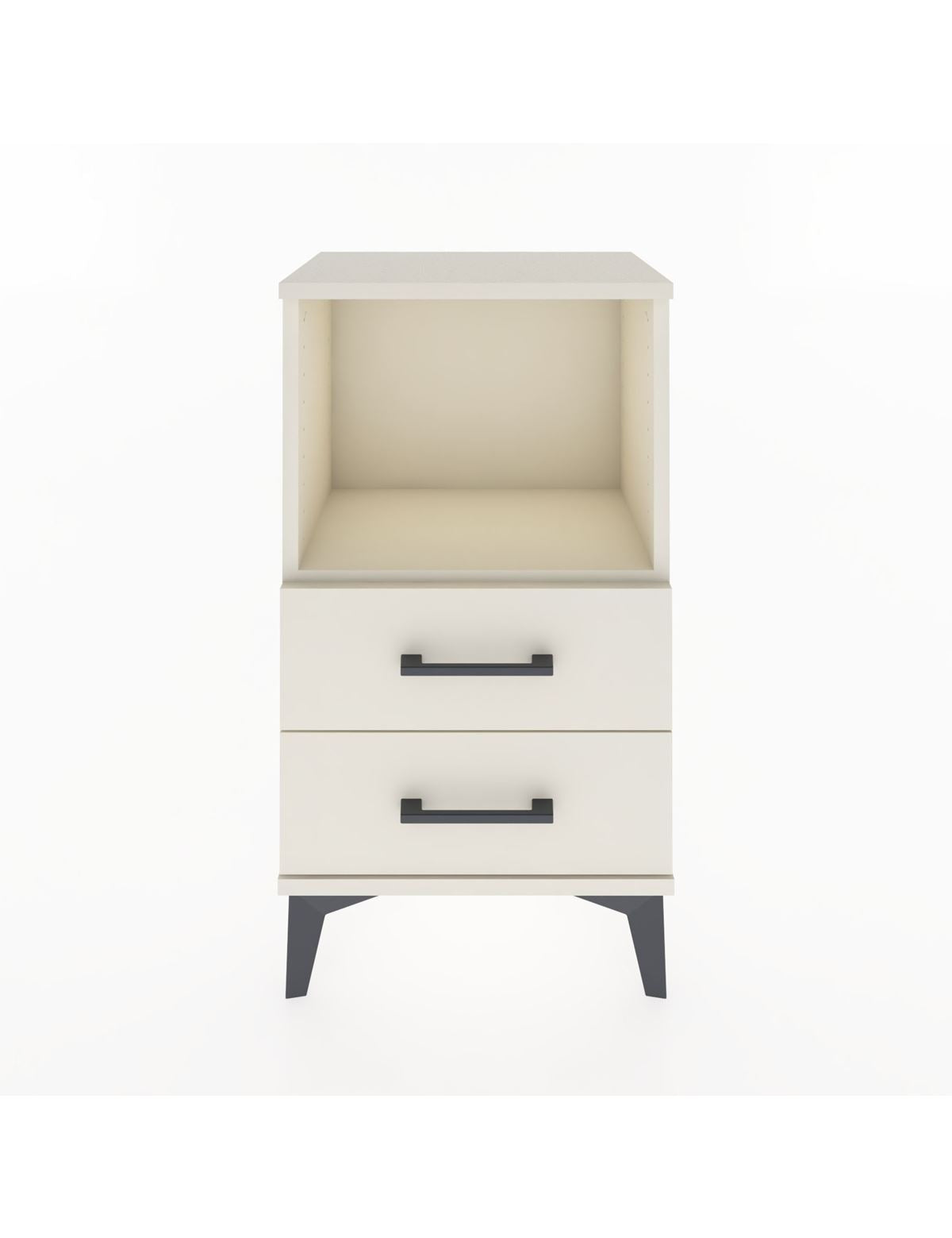 Arges Komodin Tek Raflı 2 Çekmeceli 44x30x80 - S08M014V1A