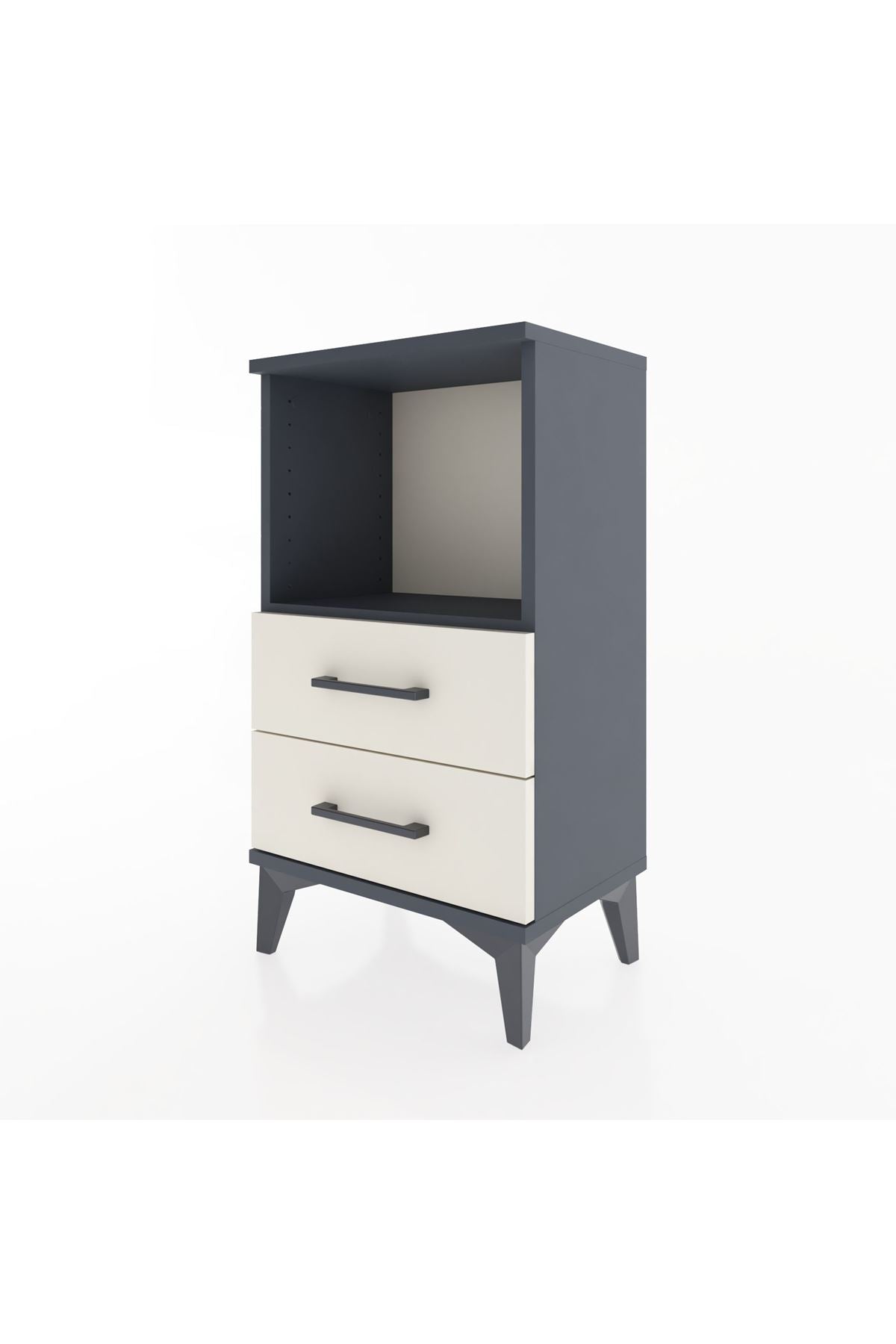 Arges Komodin Tek Raflı 2 Çekmeceli 44x30x80 - S08M014V4A