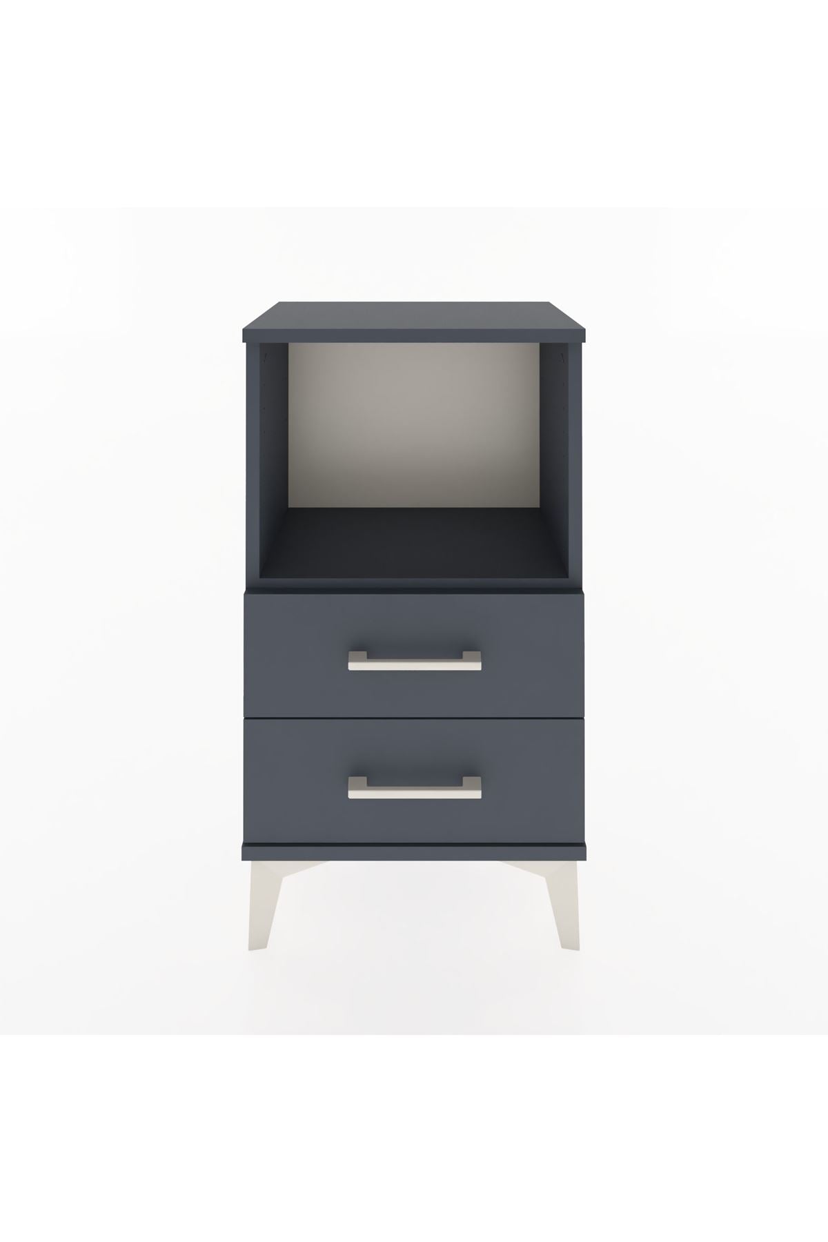 Arges Komodin Tek Raflı 2 Çekmeceli 44x30x80 - S08M014V5A