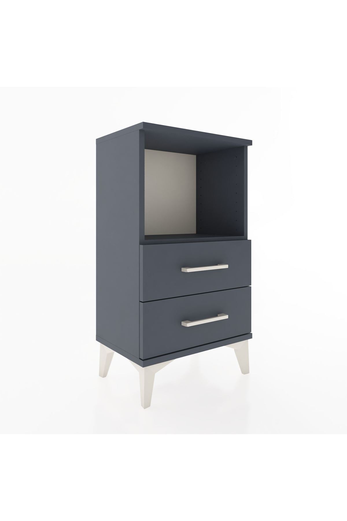 Arges Komodin Tek Raflı 2 Çekmeceli 44x30x80 - S08M014V5A