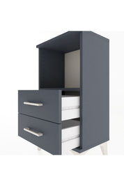 Arges Komodin Tek Raflı 2 Çekmeceli 44x30x80 - S08M014V5A
