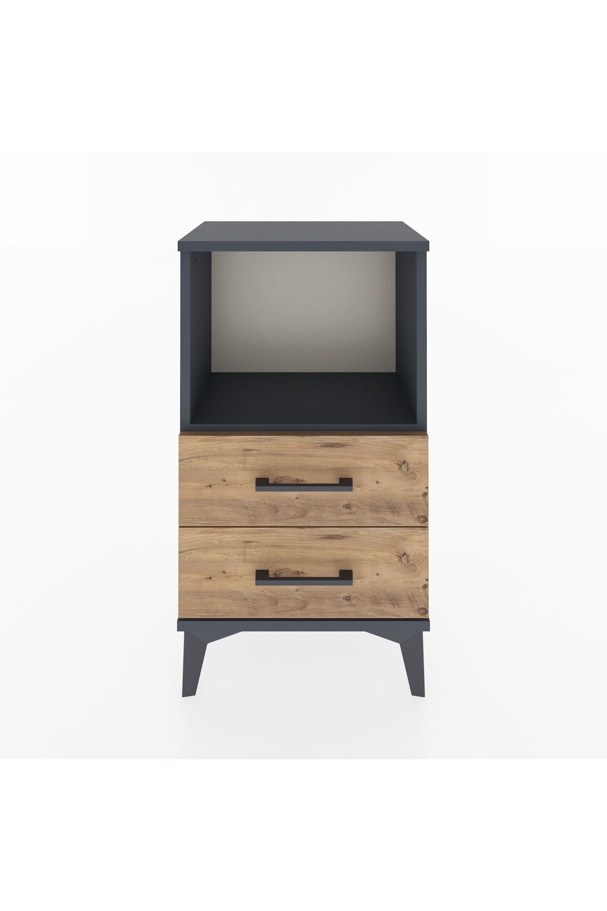 Arges Komodin Tek Raflı 2 Çekmeceli 44x30x80 - S08M014V6A