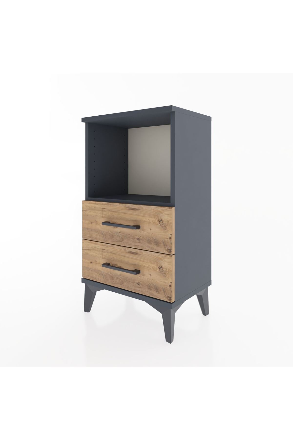 Arges Komodin Tek Raflı 2 Çekmeceli 44x30x80 - S08M014V6A