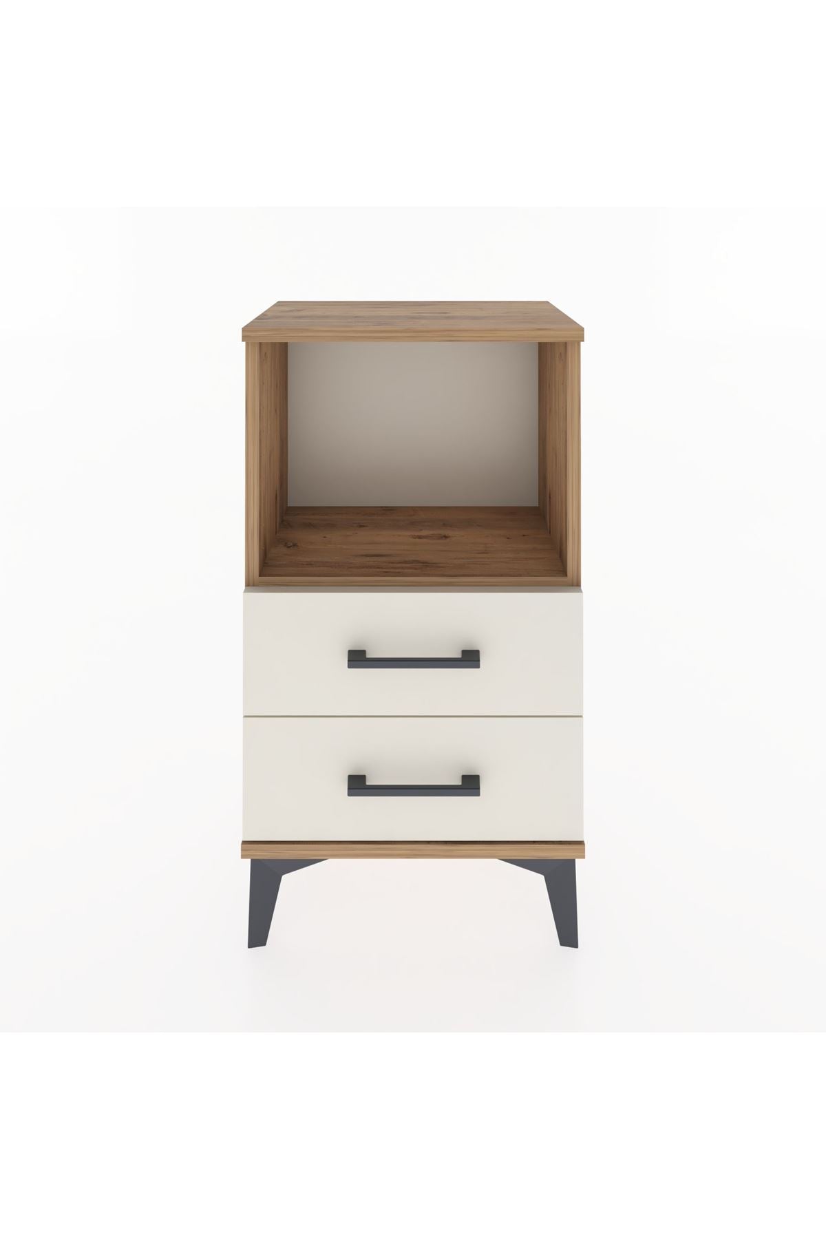 Arges Komodin Tek Raflı 2 Çekmeceli 44x30x80 - S08M014V7A