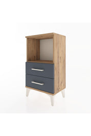 Arges Komodin Tek Raflı 2 Çekmeceli 44x30x80 - S08M014V8A