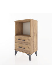 Arges Komodin Tek Raflı 2 Çekmeceli 44x30x80 - S08M014V9A
