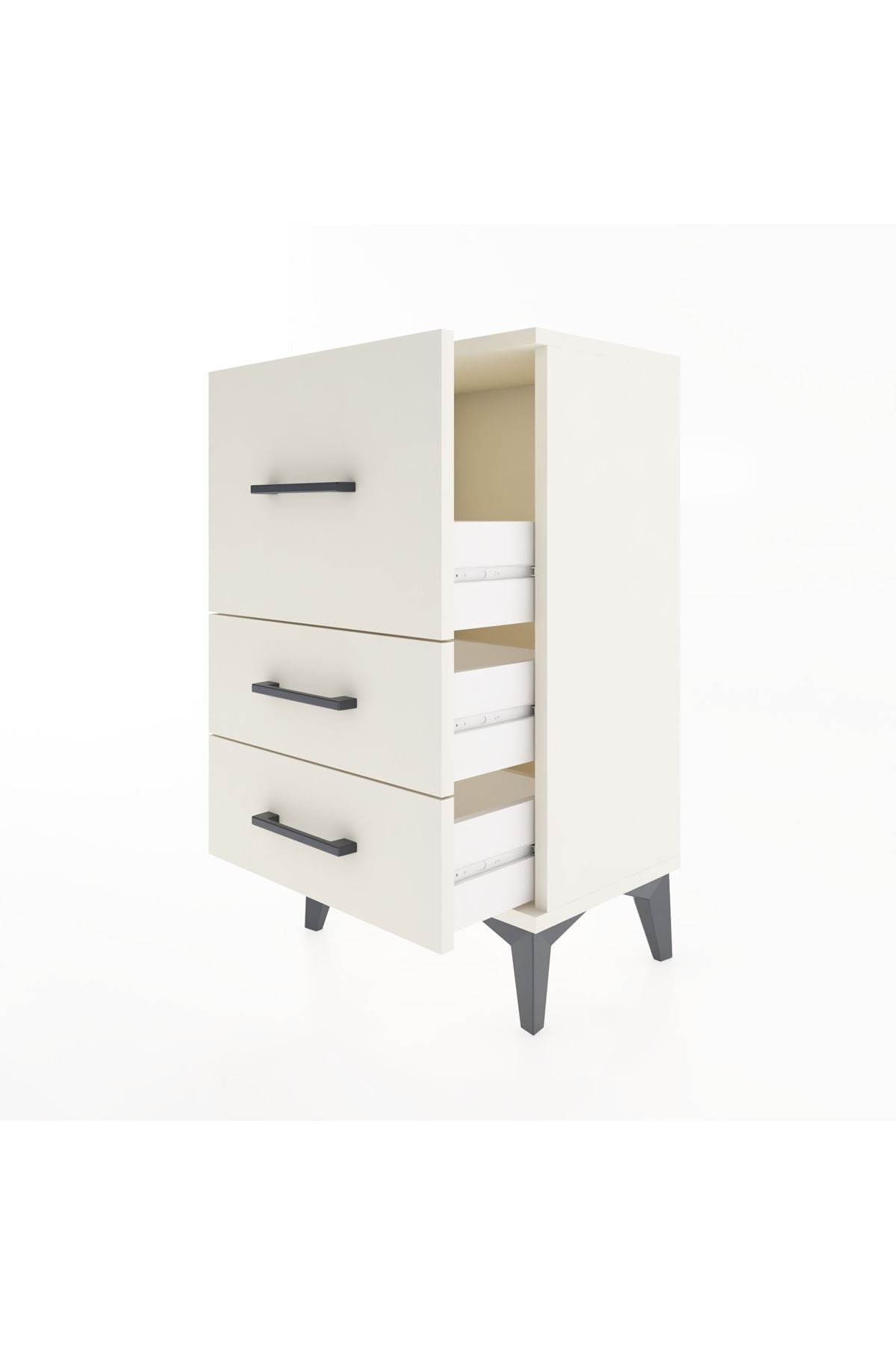 Arges Komodin 3 Çekmeceli 44x30x80 - S08M015V1A