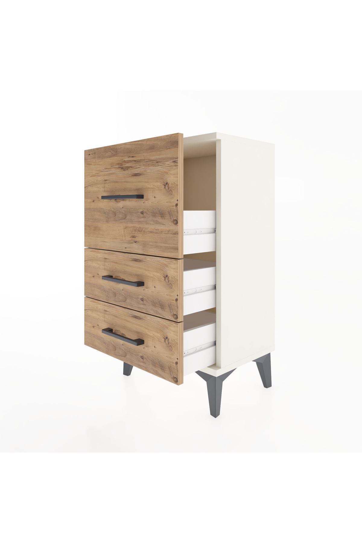 Arges Komodin 3 Çekmeceli 44x30x80 - S08M015V3A