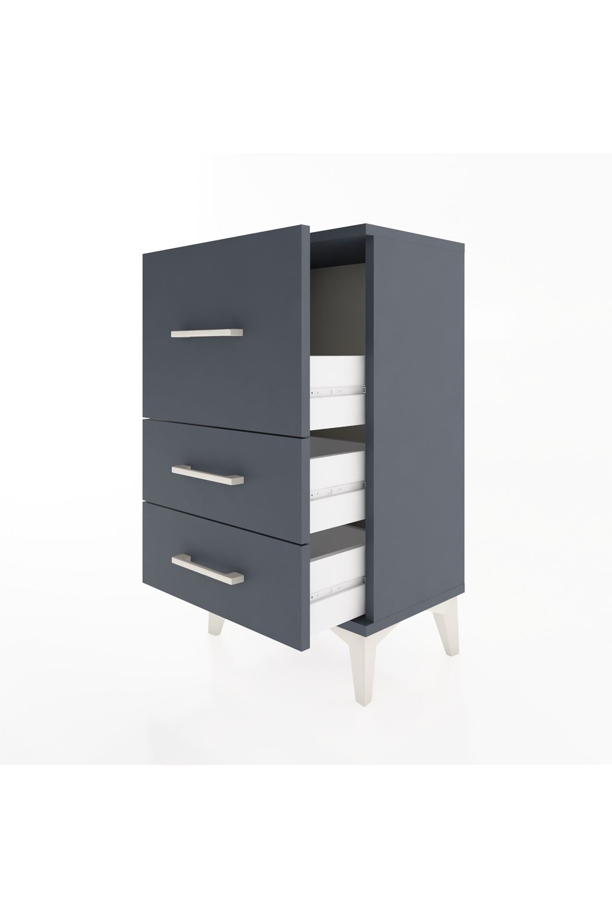 Arges Komodin 3 Çekmeceli 44x30x80 - S08M015V5A