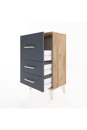 Arges Komodin 3 Çekmeceli 44x30x80 - S08M015V8A