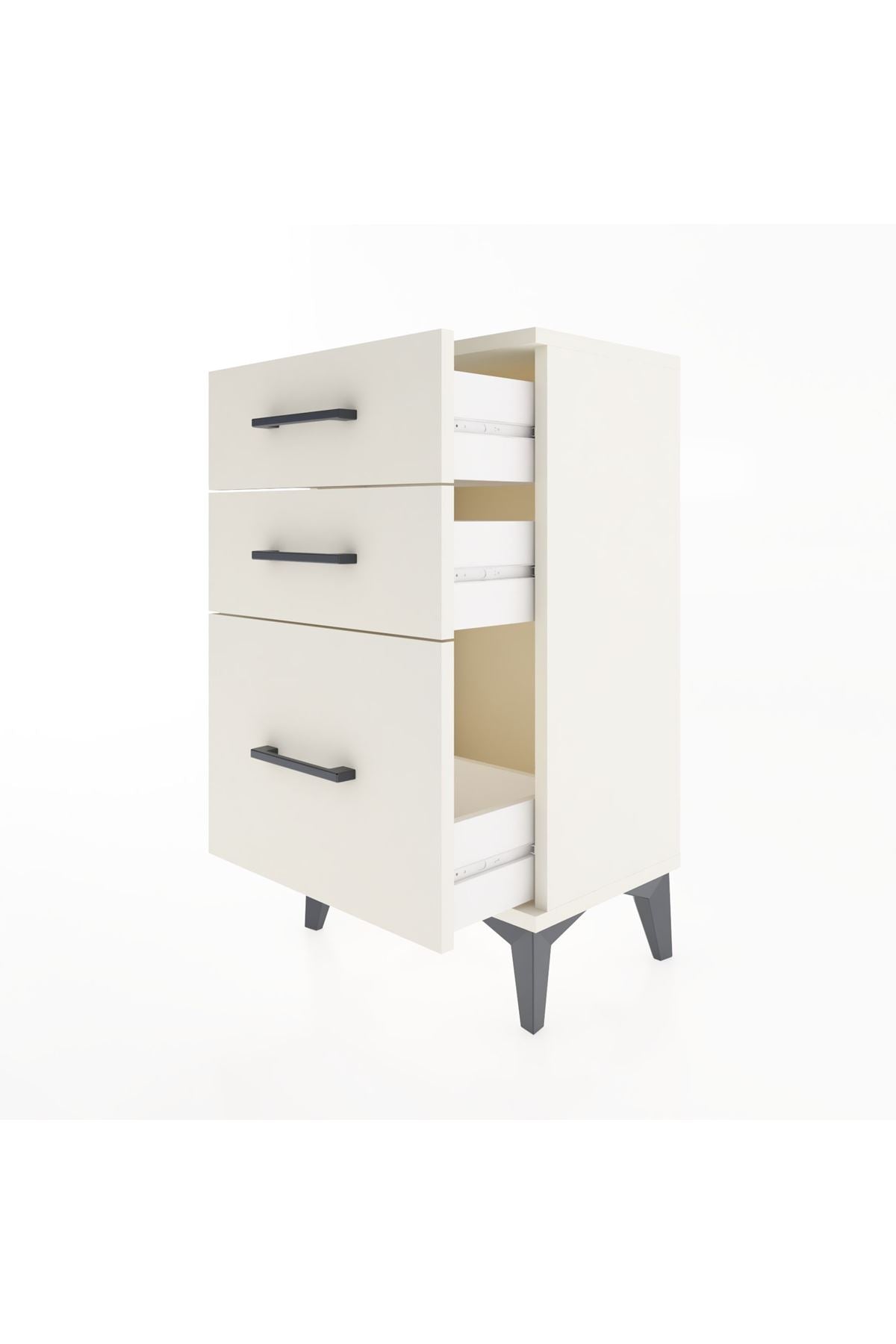 Arges Komodin 3 Çekmeceli 44x30x80 - S08M016V1A