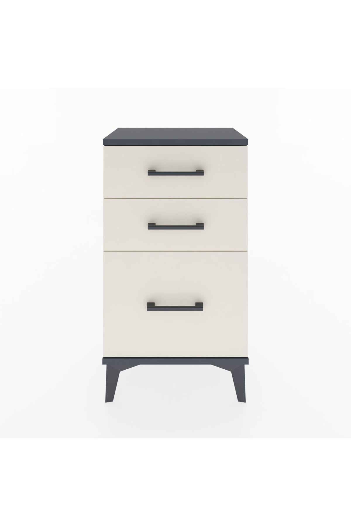 Arges Komodin 3 Çekmeceli 44x30x80 - S08M016V4A