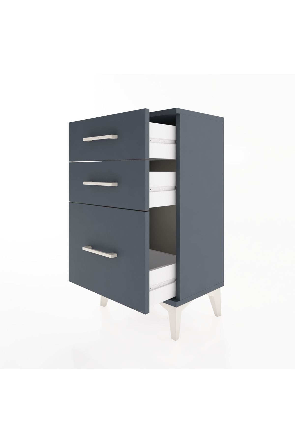 Arges Komodin 3 Çekmeceli 44x30x80 - S08M016V5A