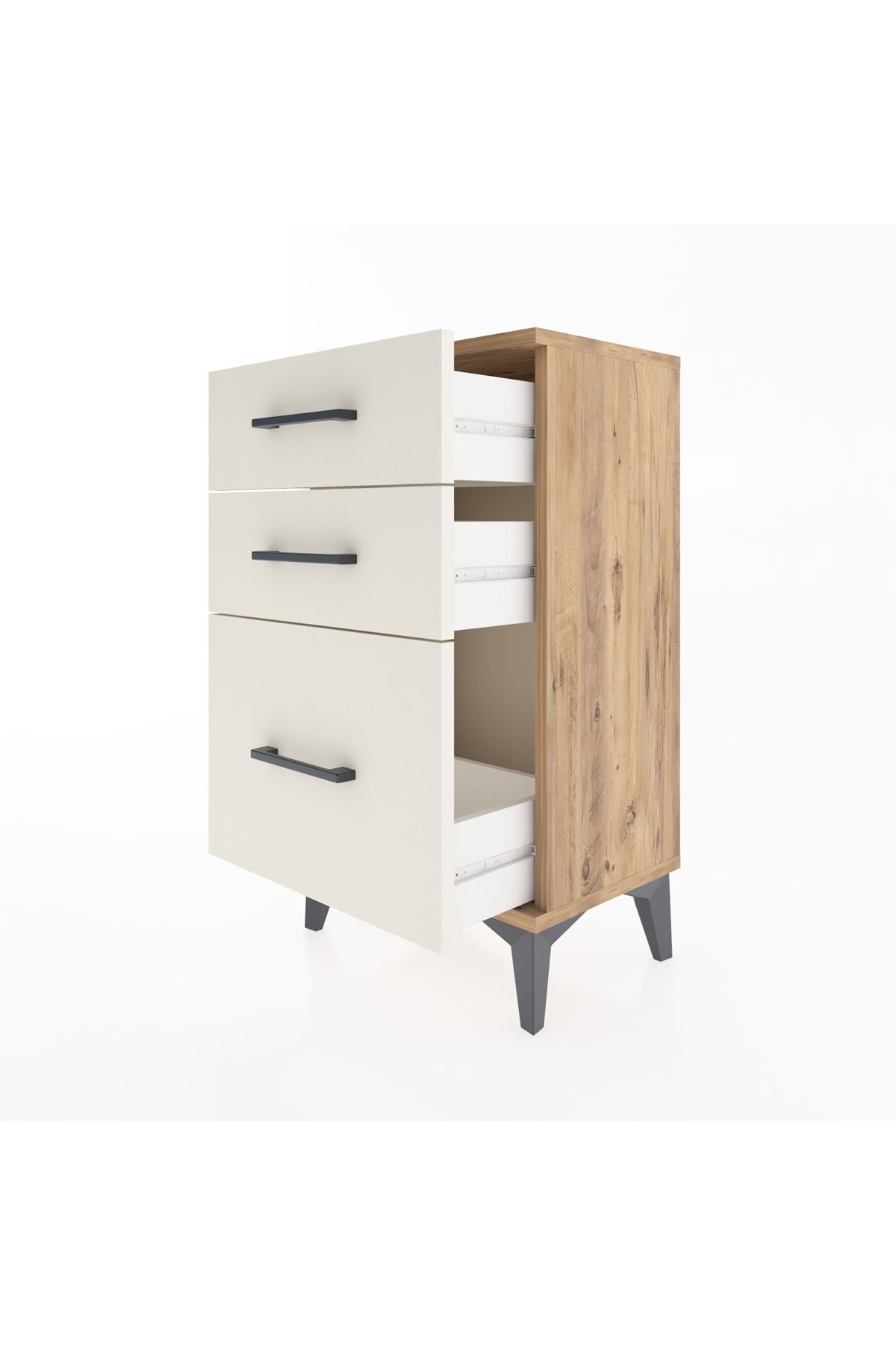 Arges Komodin 3 Çekmeceli 44x30x80 - S08M016V7A