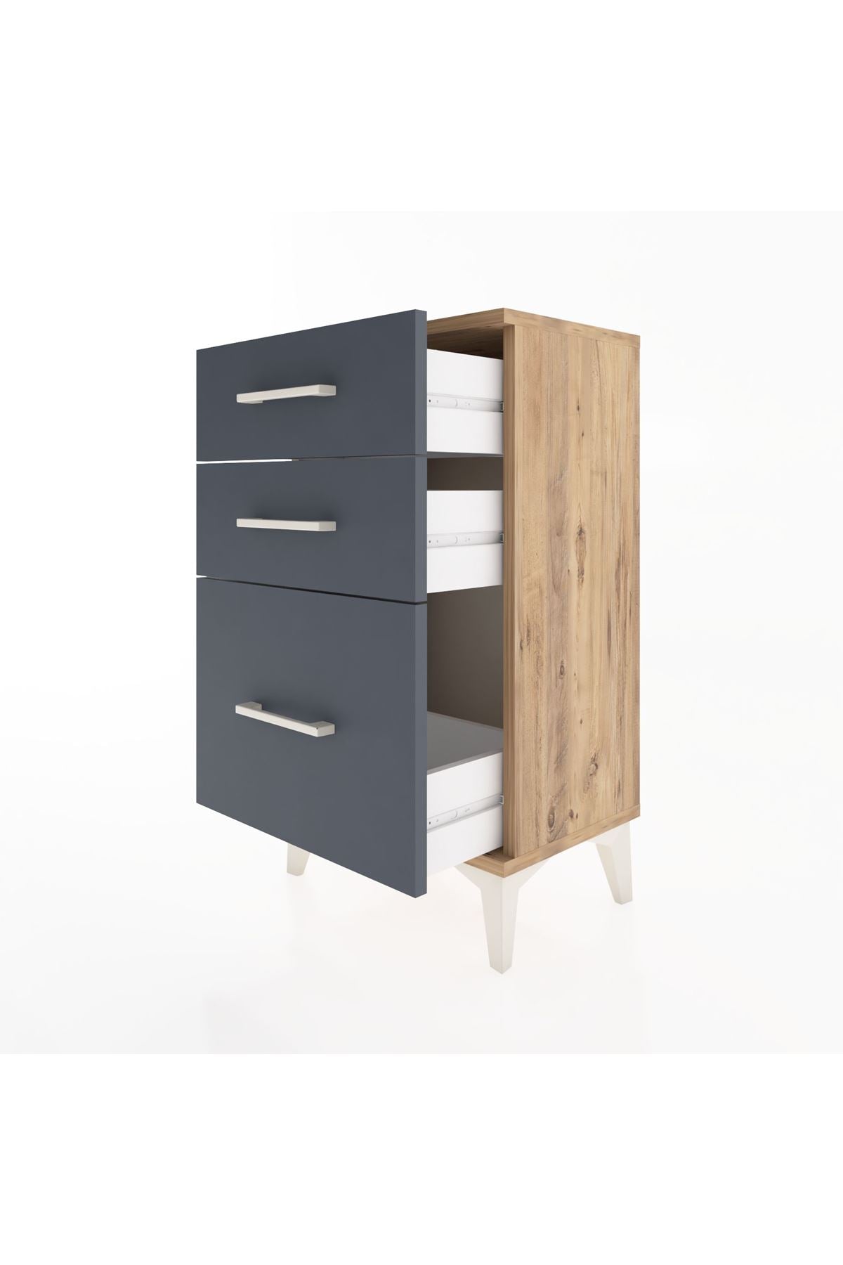 Arges Komodin 3 Çekmeceli 44x30x80 - S08M016V8A