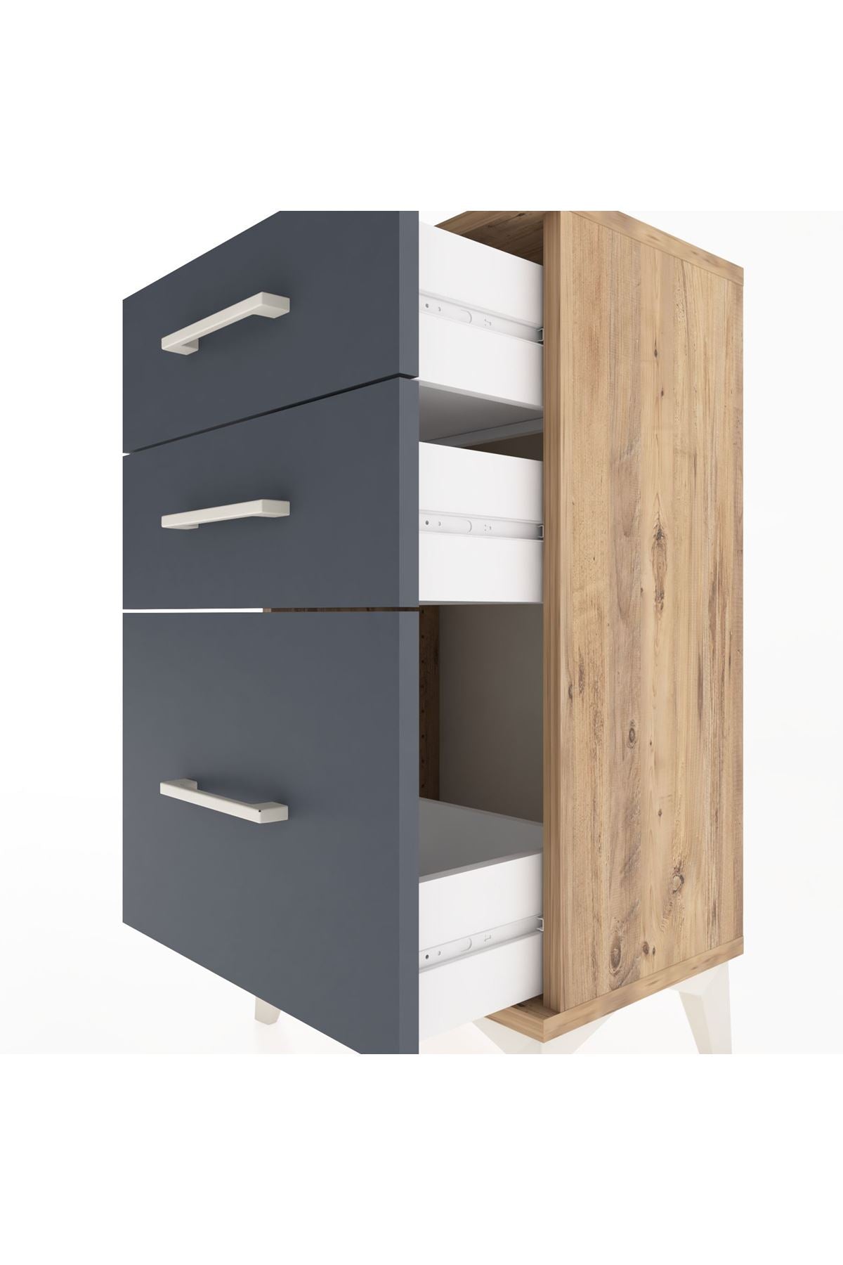 Arges Komodin 3 Çekmeceli 44x30x80 - S08M016V8A