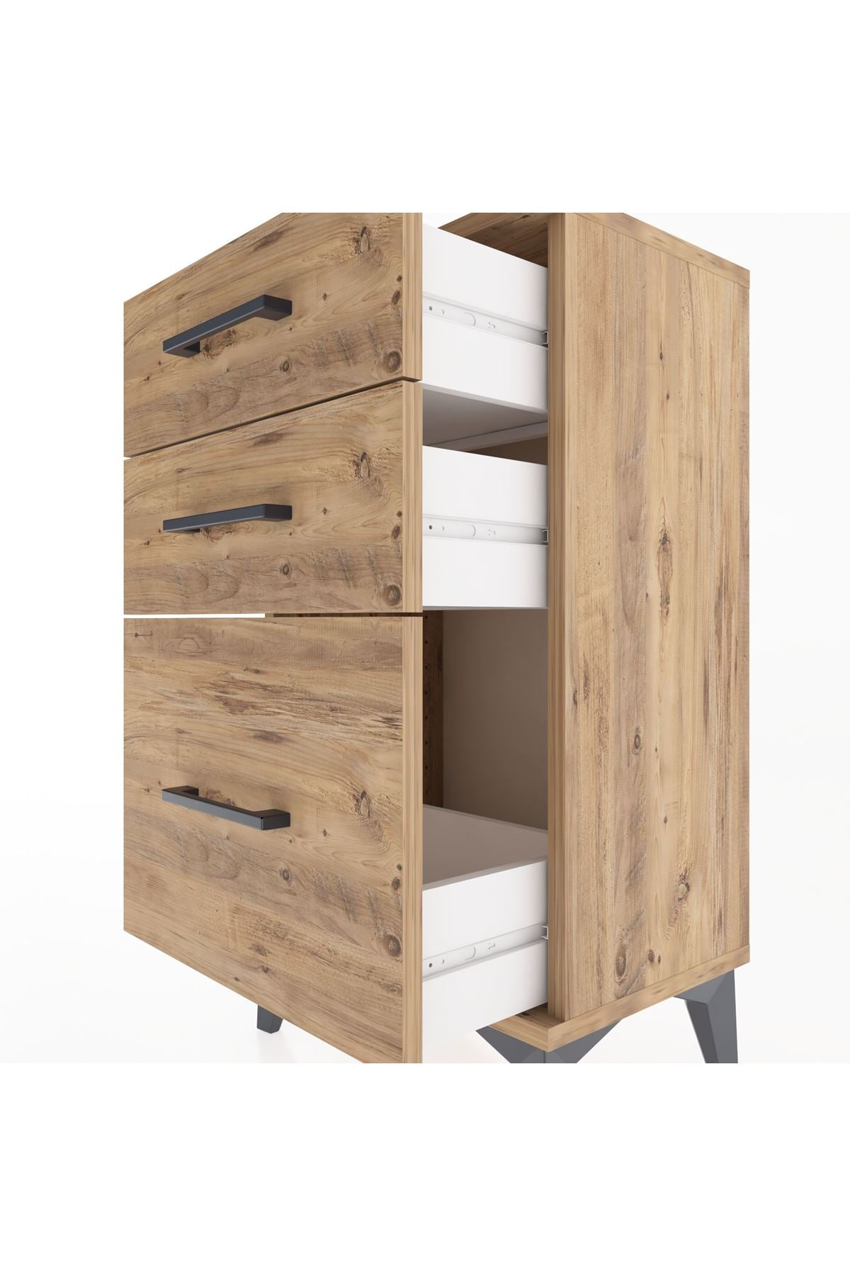 Arges Komodin 3 Çekmeceli 44x30x80 - S08M016V9A