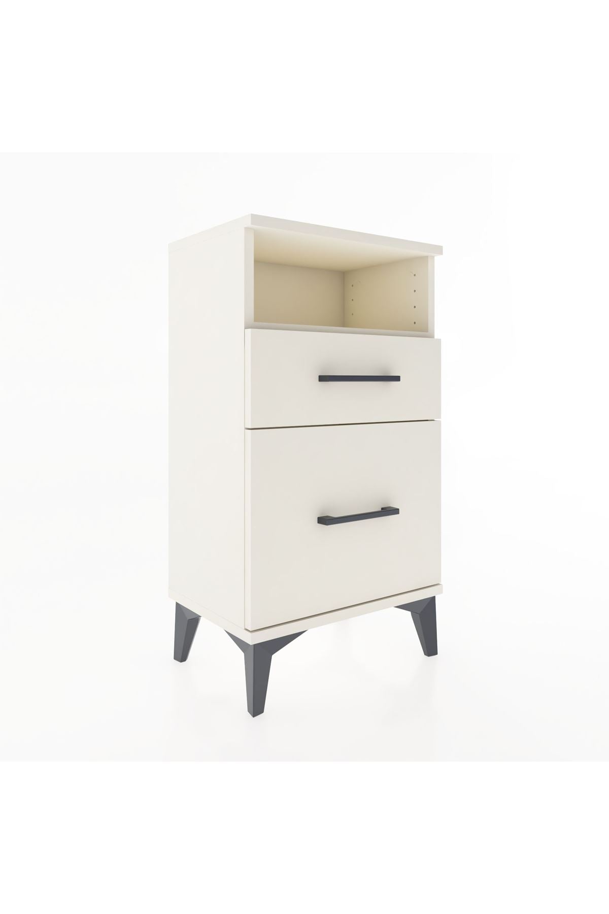 Arges Komodin Tek Raflı 2 Çekmeceli 44x30x80 - S08M017V1A