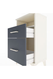 Arges Komodin Tek Raflı 2 Çekmeceli 44x30x80 - S08M017V2A