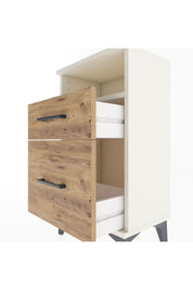 Arges Komodin Tek Raflı 2 Çekmeceli 44x30x80 - S08M017V3A