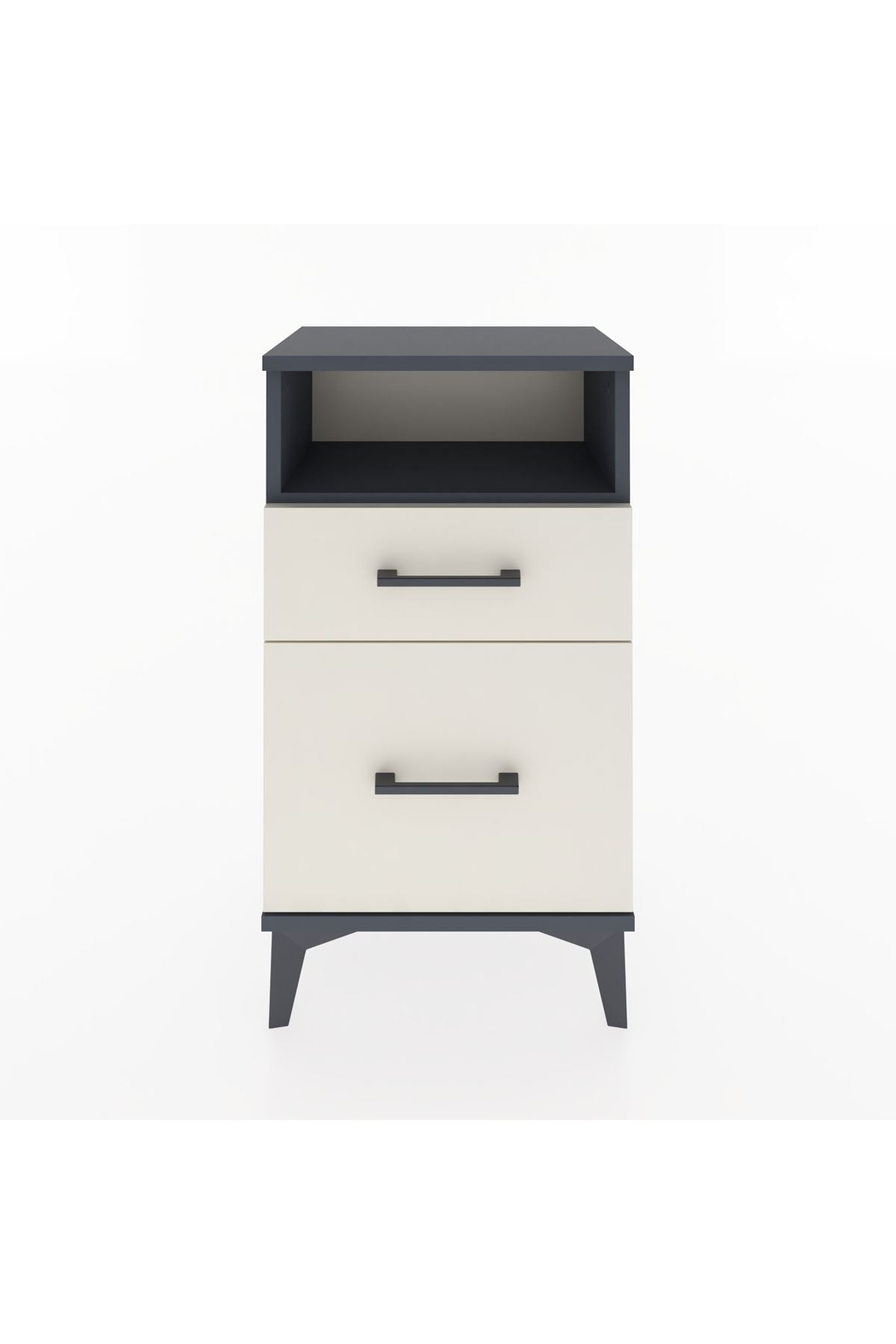 Arges Komodin Tek Raflı 2 Çekmeceli 44x30x80 - S08M017V4A