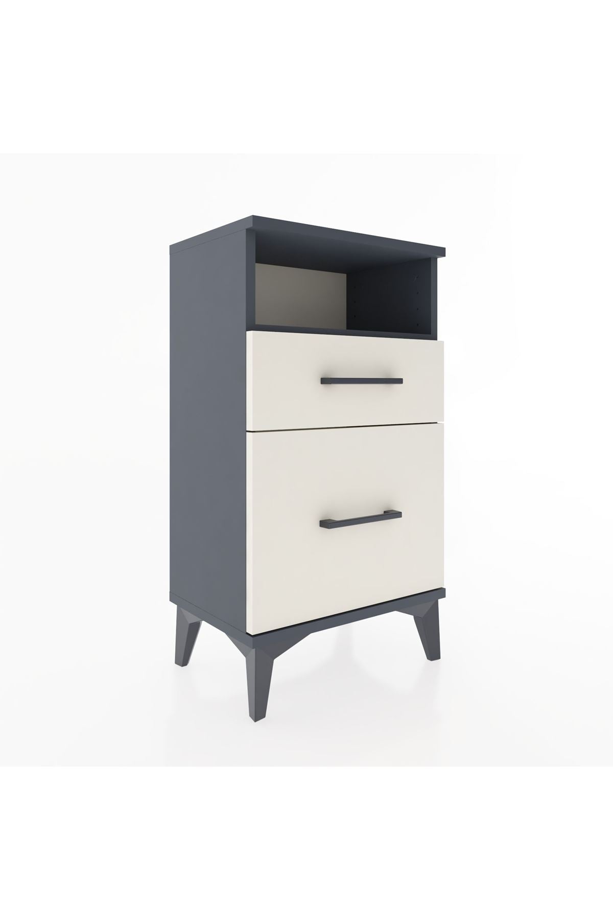 Arges Komodin Tek Raflı 2 Çekmeceli 44x30x80 - S08M017V4A