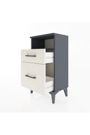 Arges Komodin Tek Raflı 2 Çekmeceli 44x30x80 - S08M017V4A