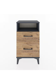 Arges Komodin Tek Raflı 2 Çekmeceli 44x30x80 - S08M017V6A