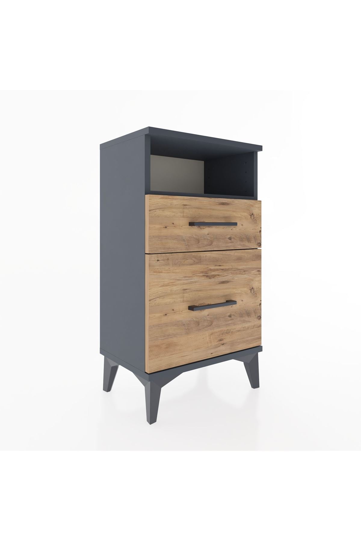 Arges Komodin Tek Raflı 2 Çekmeceli 44x30x80 - S08M017V6A