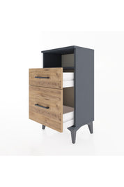 Arges Komodin Tek Raflı 2 Çekmeceli 44x30x80 - S08M017V6A
