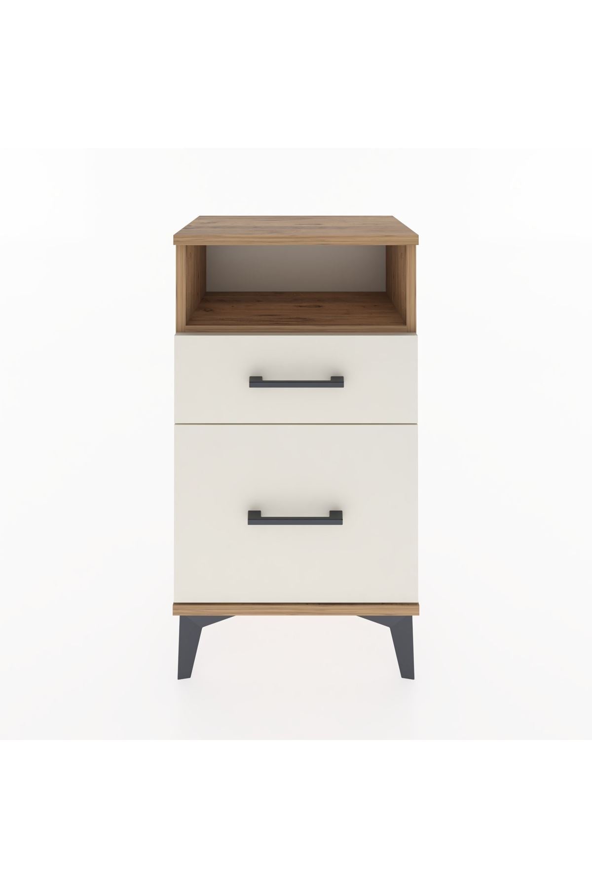 Arges Komodin Tek Raflı 2 Çekmeceli 44x30x80 - S08M017V7A