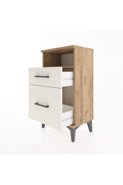 Arges Komodin Tek Raflı 2 Çekmeceli 44x30x80 - S08M017V7A