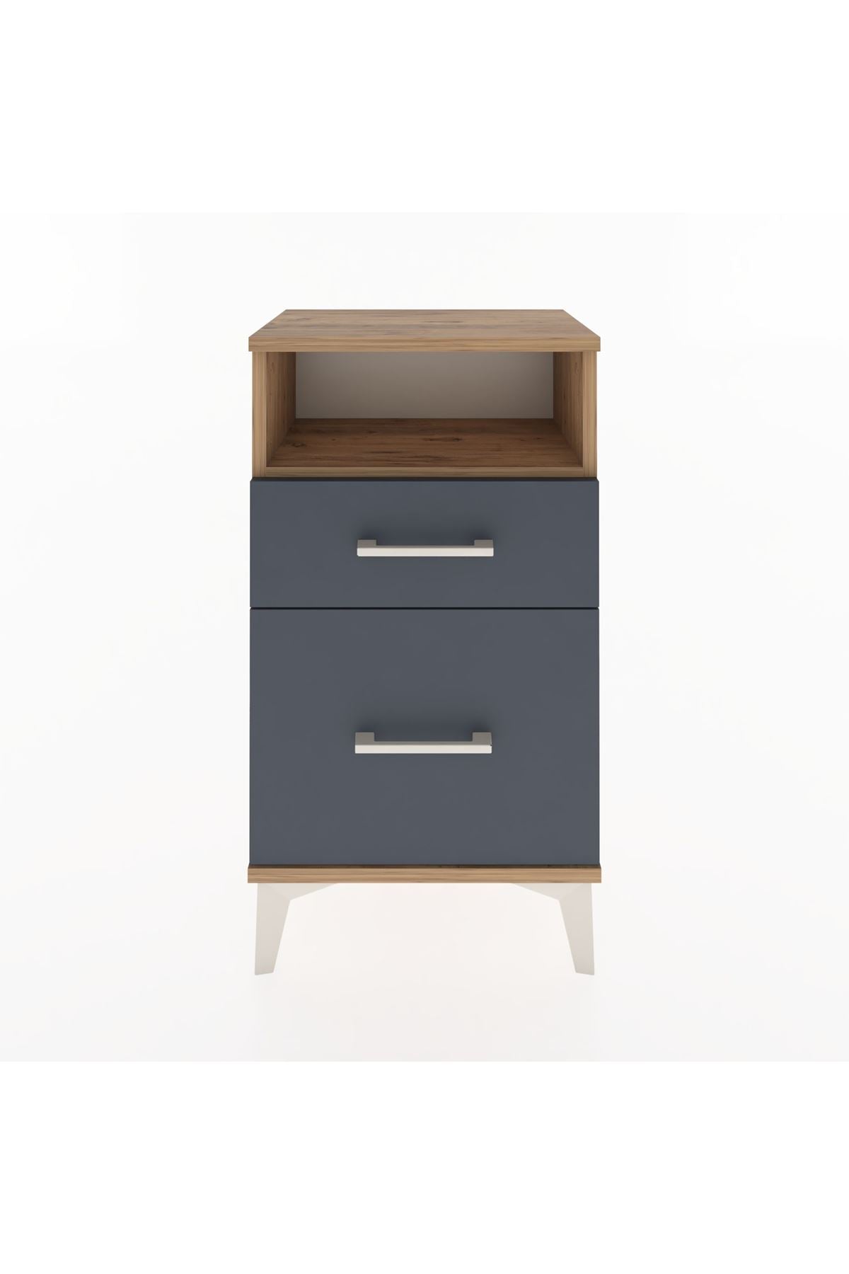 Arges Komodin Tek Raflı 2 Çekmeceli 44x30x80 - S08M017V8A