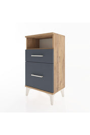 Arges Komodin Tek Raflı 2 Çekmeceli 44x30x80 - S08M017V8A
