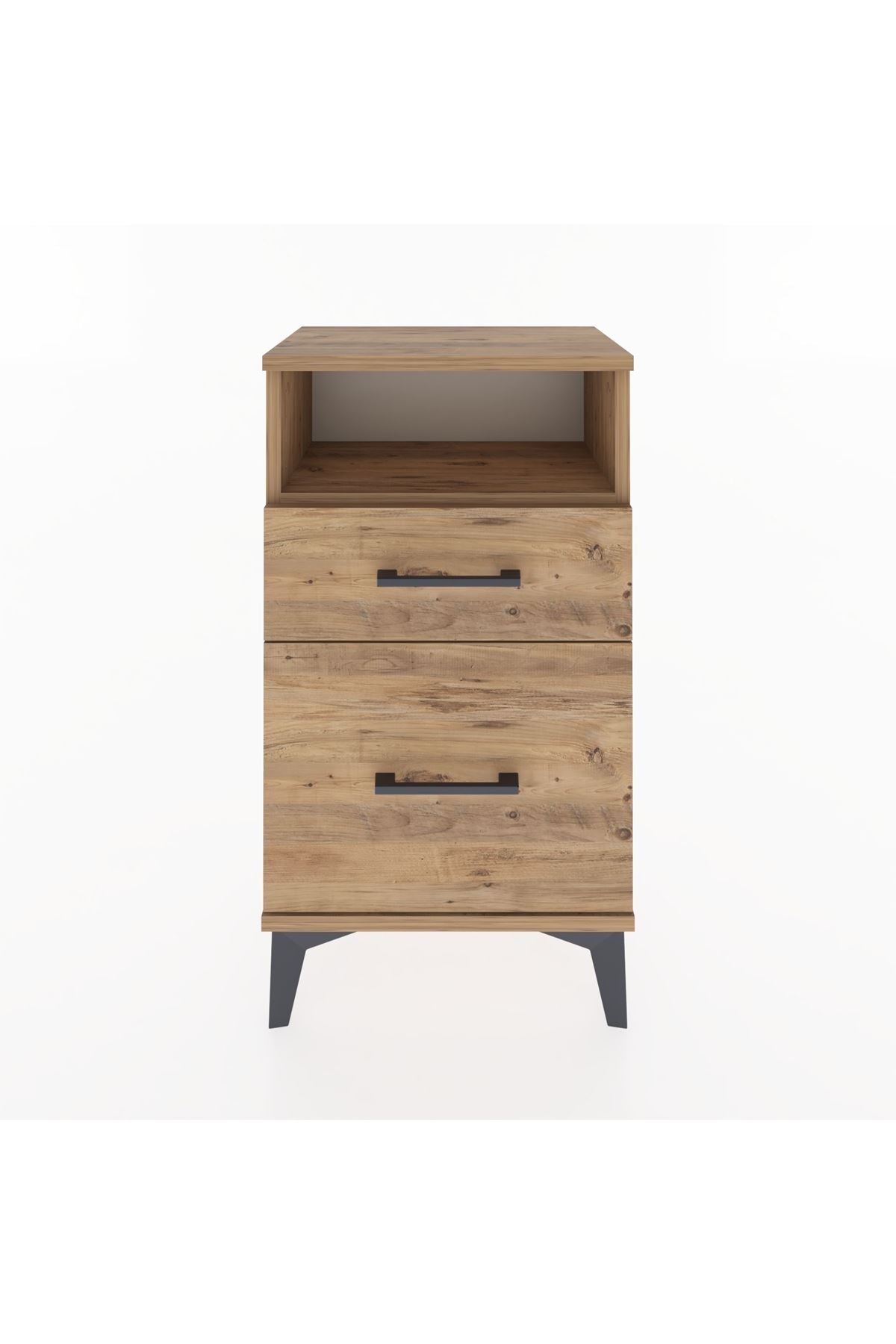 Arges Komodin Tek Raflı 2 Çekmeceli 44x30x80 - S08M017V9A