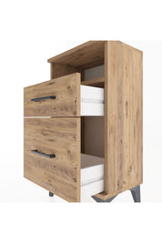 Arges Komodin Tek Raflı 2 Çekmeceli 44x30x80 - S08M017V9A