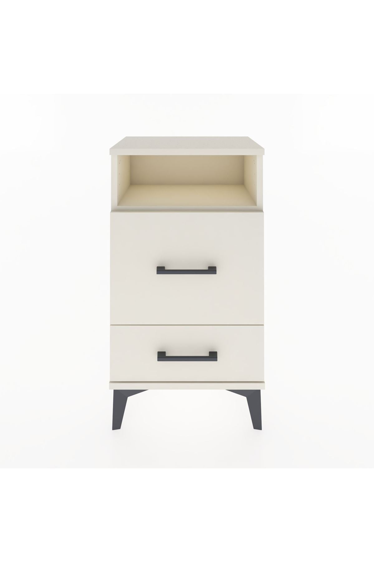 Arges Komodin Tek Raflı 2 Çekmeceli 44x30x80 - S08M018V1A