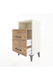 Arges Komodin Tek Raflı 2 Çekmeceli 44x30x80 - S08M018V3A