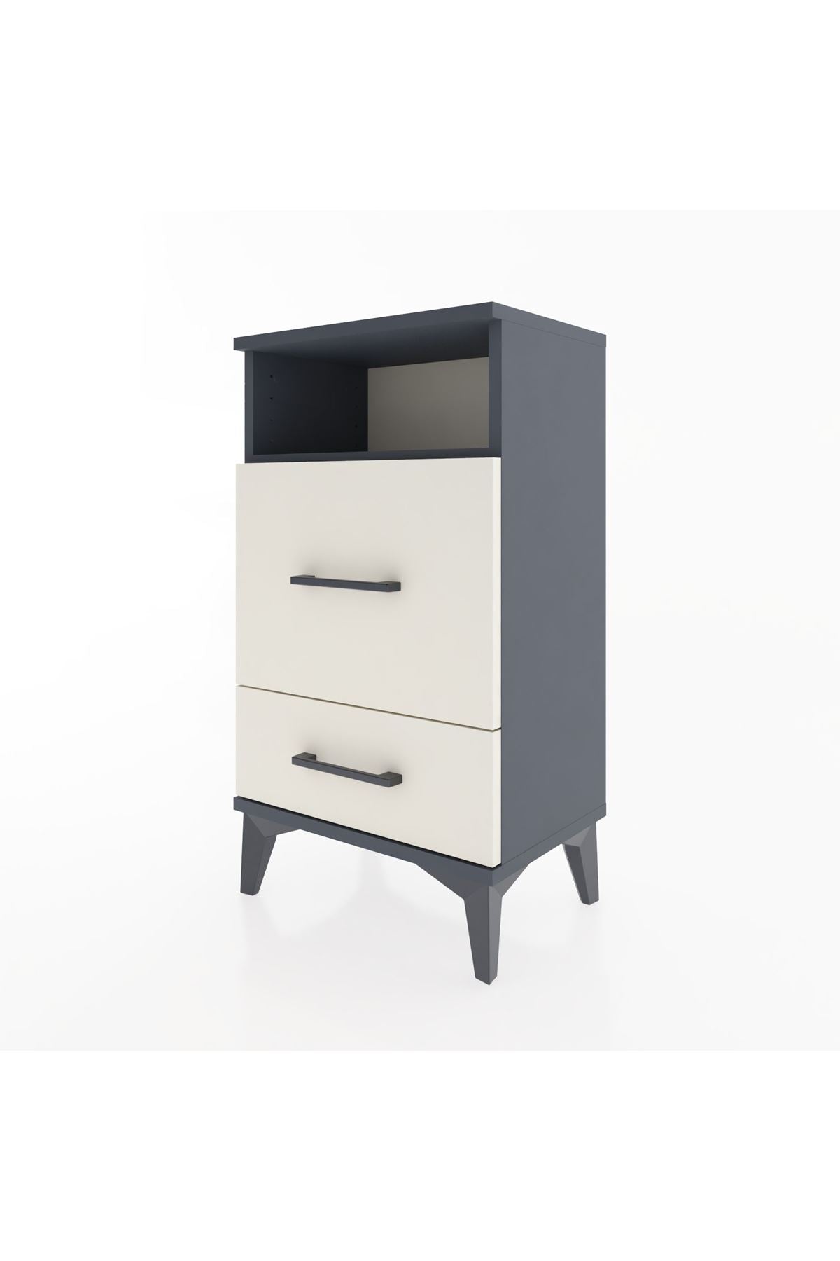 Arges Komodin Tek Raflı 2 Çekmeceli 44x30x80 - S08M018V4A