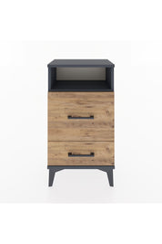 Arges Komodin Tek Raflı 2 Çekmeceli 44x30x80 - S08M018V6A