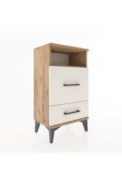 Arges Komodin Tek Raflı 2 Çekmeceli 44x30x80 - S08M018V7A