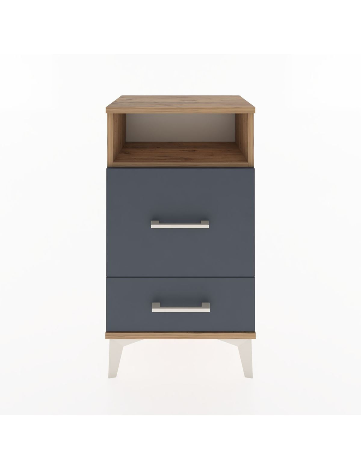 Arges Komodin Tek Raflı 2 Çekmeceli 44x30x80 - S08M018V8A