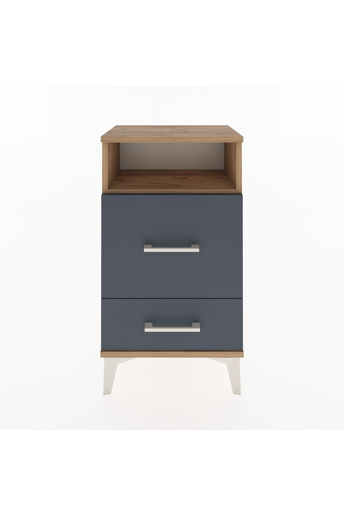 Arges Komodin Tek Raflı 2 Çekmeceli 44x30x80 - S08M018V8A